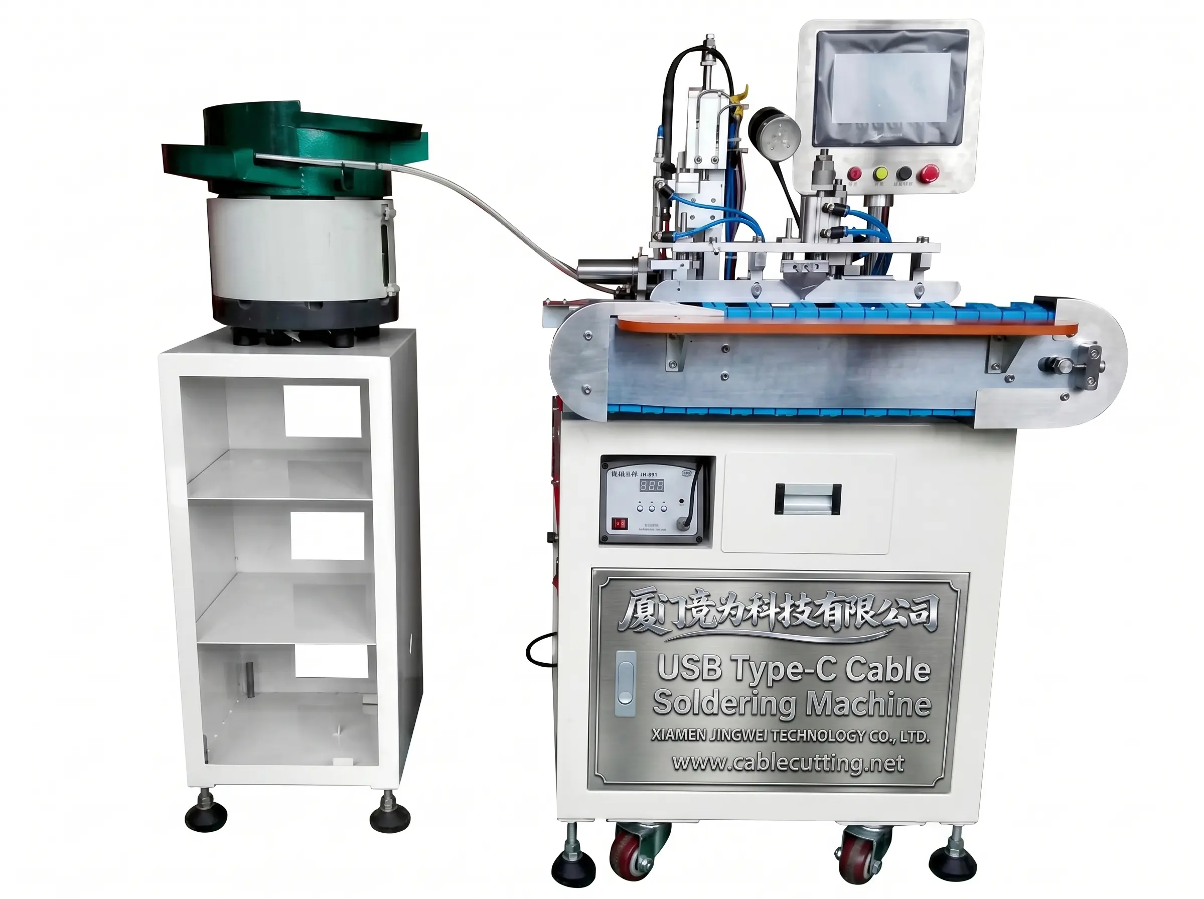 Automatische USB Type-C soldeermachine voor industriële kabelassemblage