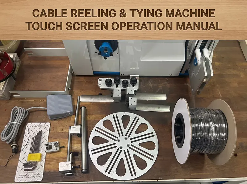 Automatische kabeloprol- & bindmachine Touchscreen-gebruikershandleiding JW-CRT-serie
