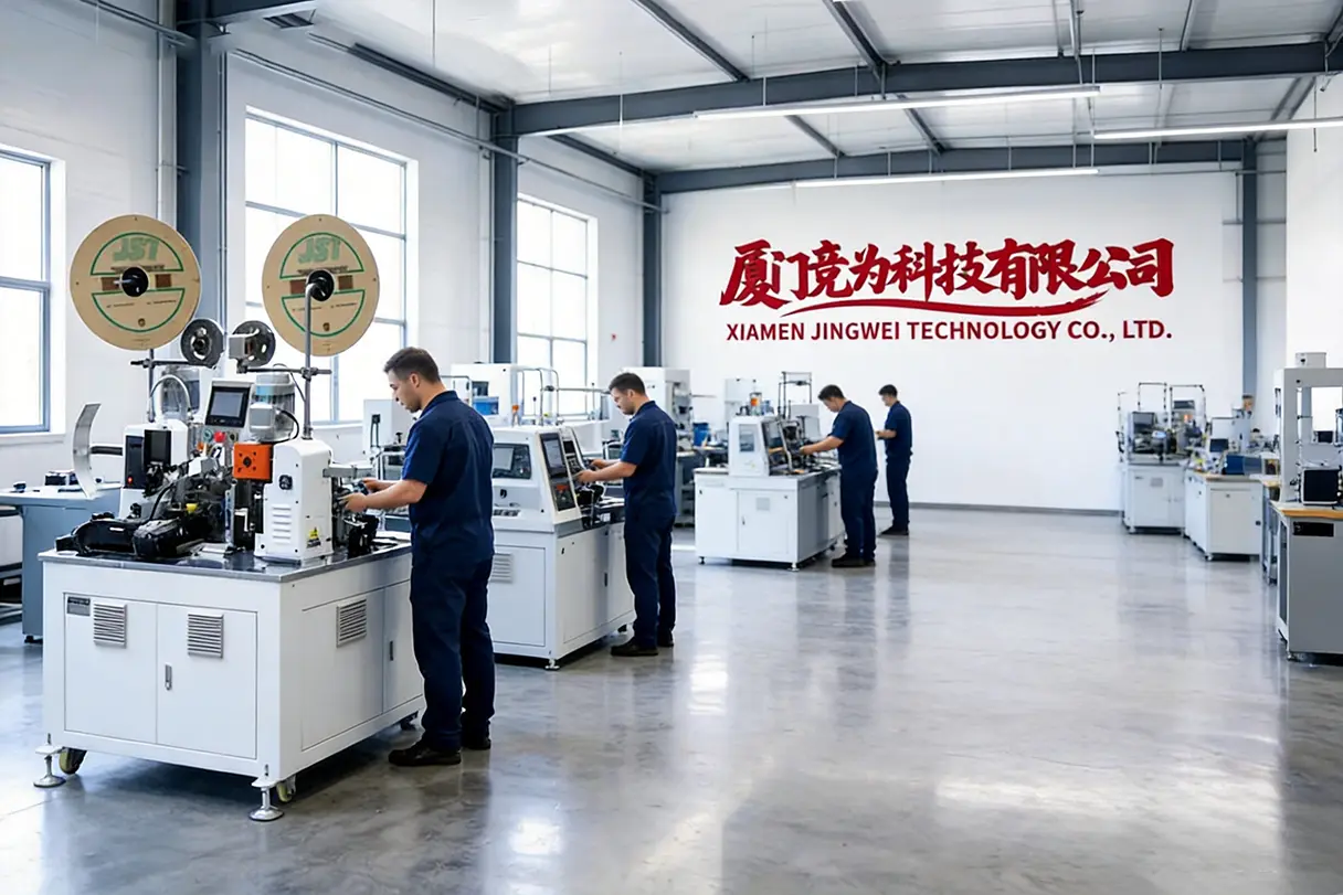 Productiefaciliteit van Jingwei Technology voor geautomatiseerde draadverwerkingsmachines in Xiamen