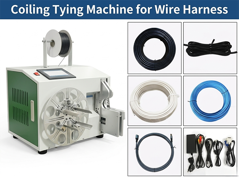 Auto Cable Coiling Tying Machine WPM-212L