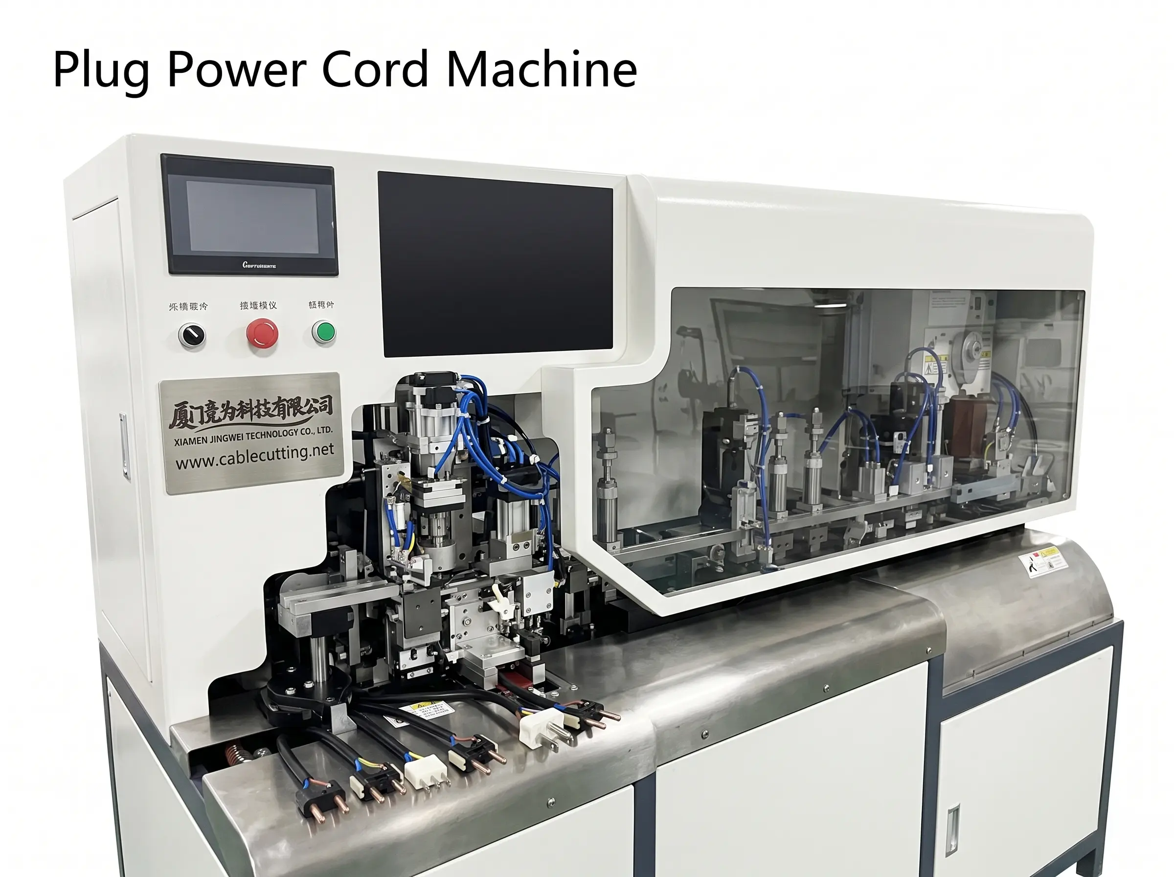 Auto US/EU Plug Power Cord Machine