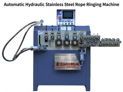 Automatische Hydraulische Roestvrijstalen Touwringmachine DQ2-8 - Staalkabelsnijmachine