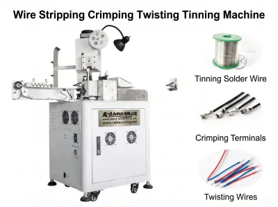 Automatische Kabelkrimp-, Twist- en Vertinmachine WPM-151T