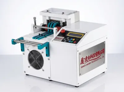 Automatische Rubber/Plastic Hulzensnijder voor Buizen, Riemen en Draden WPM-100 - Tapesnijmachine