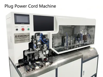 Volautomatische Netsnoer Machine voor US/EU Stekkers WPM-3600A - Netsnoerkrimpmachine
