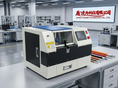 Automatische kabelafscherming borstel-, vouw- en snijmachine JW-835 Thumb