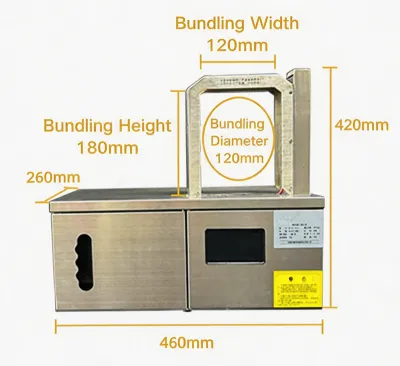 Kabelhaspel Opwikkelapparaat Plastic OPP Tape Bindmachine JW-1216 Thumb