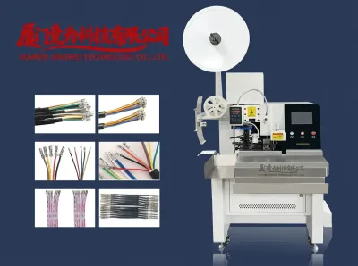 Automatische strips- en krimpmachine voor meeraderige kabels JW-630L