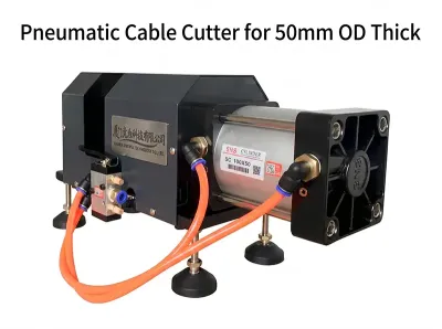 Pneumatische Kabelsnijmachine voor dikke kabels tot 50 mm WPM-C50 - Staalkabelsnijmachine