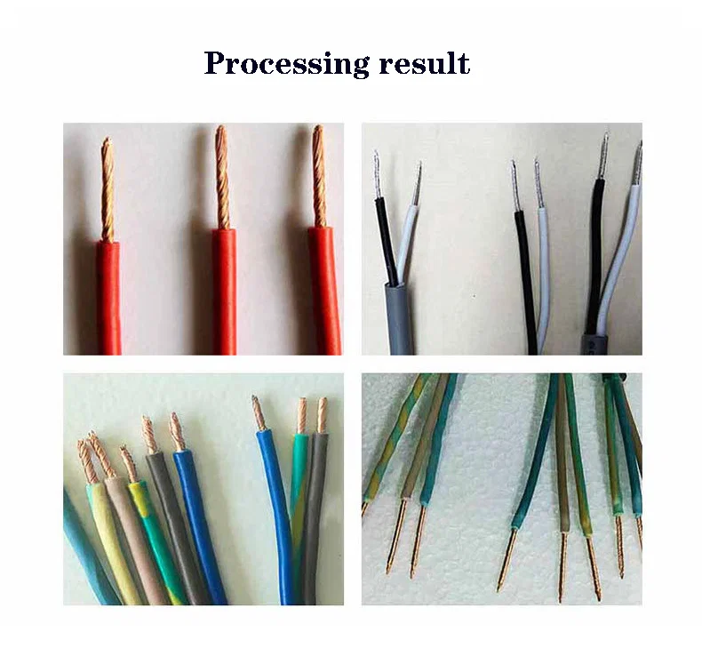  Semi-Automactic pneumatische elektrische draadstrip- en verdraaiende machine voor verwerkingsresultaat