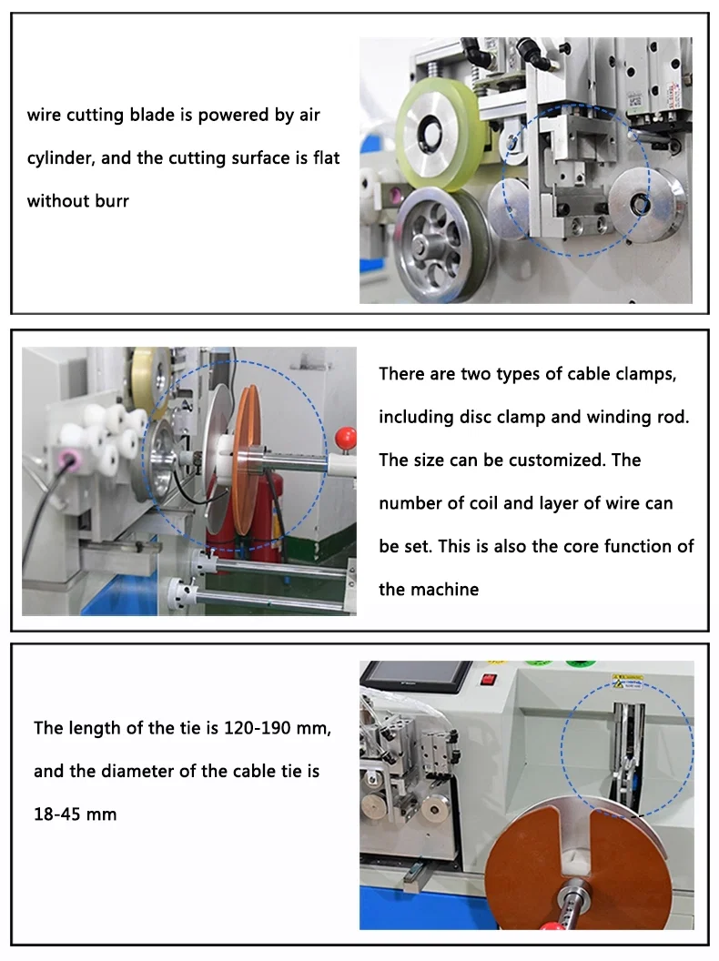 Semi-automatische kabelknip wikkeling meter telmachine