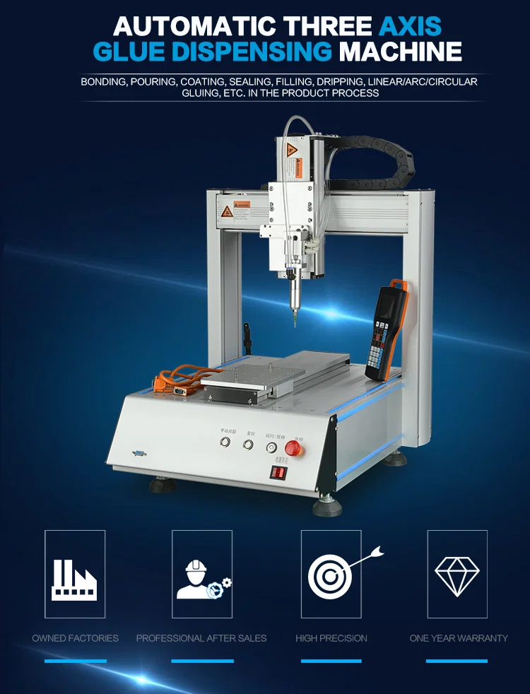  Universele automatische siliconen / epoxyhars / UV-lijmdoseermachine, epoxyharsdoseermachine, lijmdoseermachine 