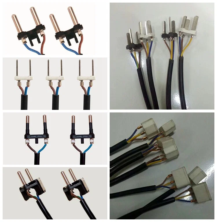 Volautomatische Amerikaanse stroomkabel die machine maken, eu-stekker stroomkabel kabel die machine maakt, stroomkabel snijden strippen machine 