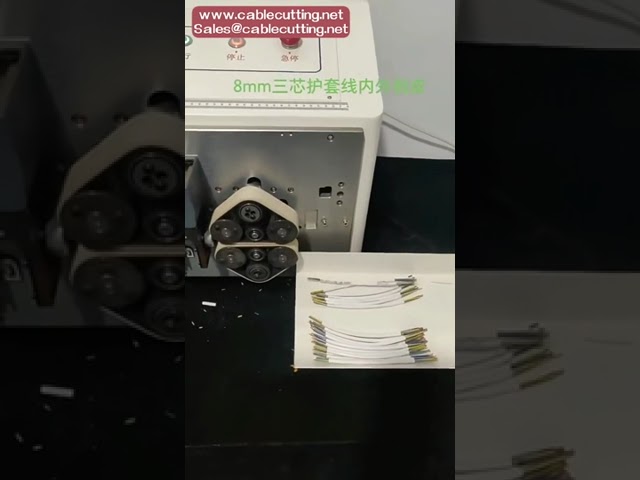 Volledig Automatische Draadstripmachine 908A/908B - 8 Wielen voor Mantel & Aderstrippen