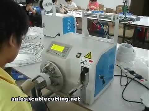 Automatische kabelbindmachine voor stroomkabels, HDMI en nylon ties – snelle verpakking
