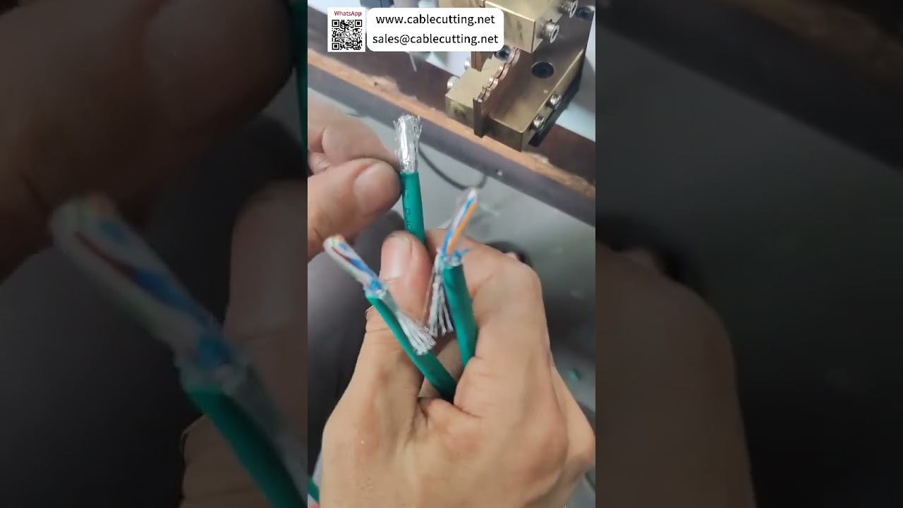 Metal Shielding Net Cutting Machine For Fast and Safe Cable Processing Without Core Damage