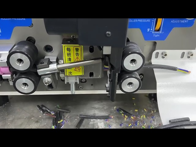 Automatische draadstripmachine - 8 draden snijden & strippen voor kabelproductie