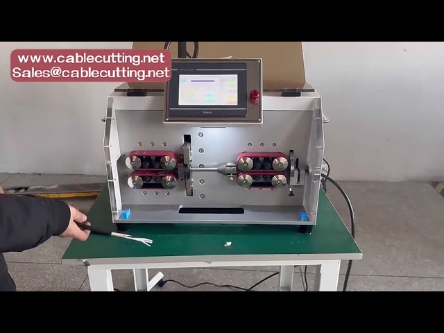 Koperdraad snij- en stripmachine voor kabelbomen | Kabelstripper & stripmachine