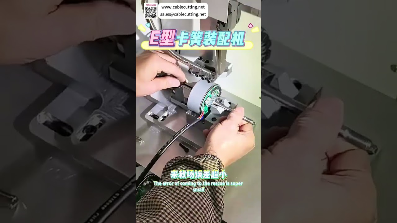 Op maat gemaakte E-type circlip assemblage machine – geavanceerde hoge precisie automatische installatie (korte versie)