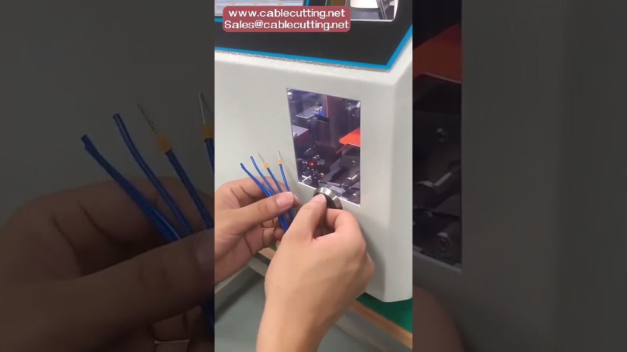 Automatische draadstripper en krimpmachine voor geïsoleerde kabelschoenen tot 16mm²