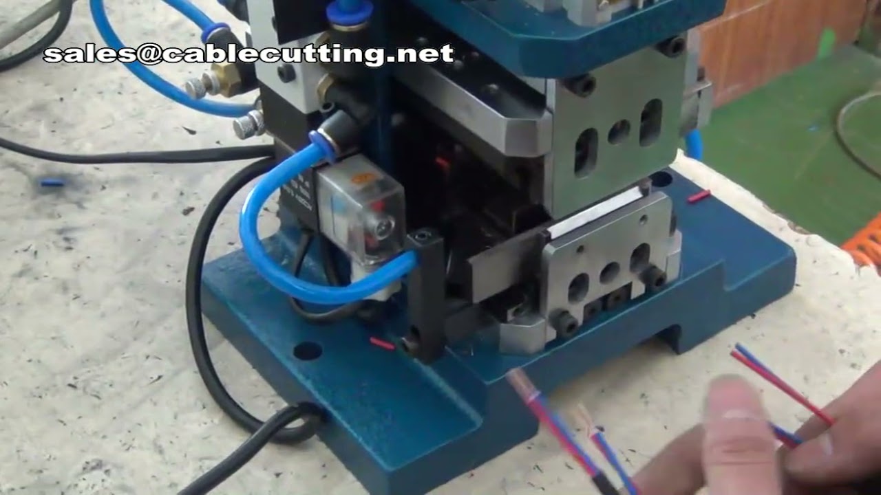 Pneumatische draadstripmachine en draadtwistmachine | Parallel draad twisten