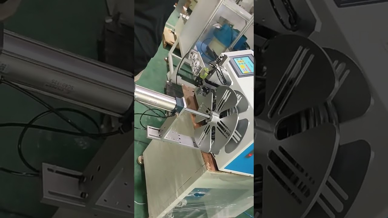Meter tellen, opwinden en binden van draad & koperkabel stripmachine