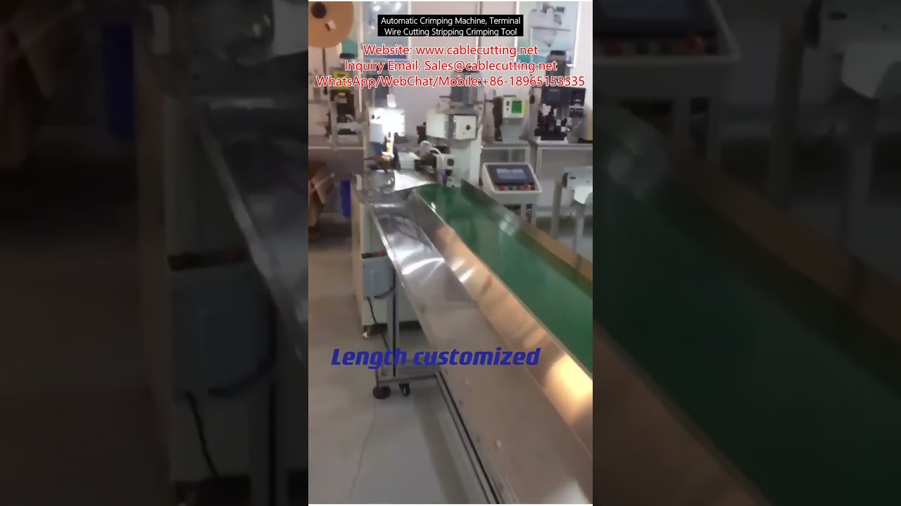 Automatische Krimpmachine - Knippen, Strippen en Krimpen van Draden en Terminals