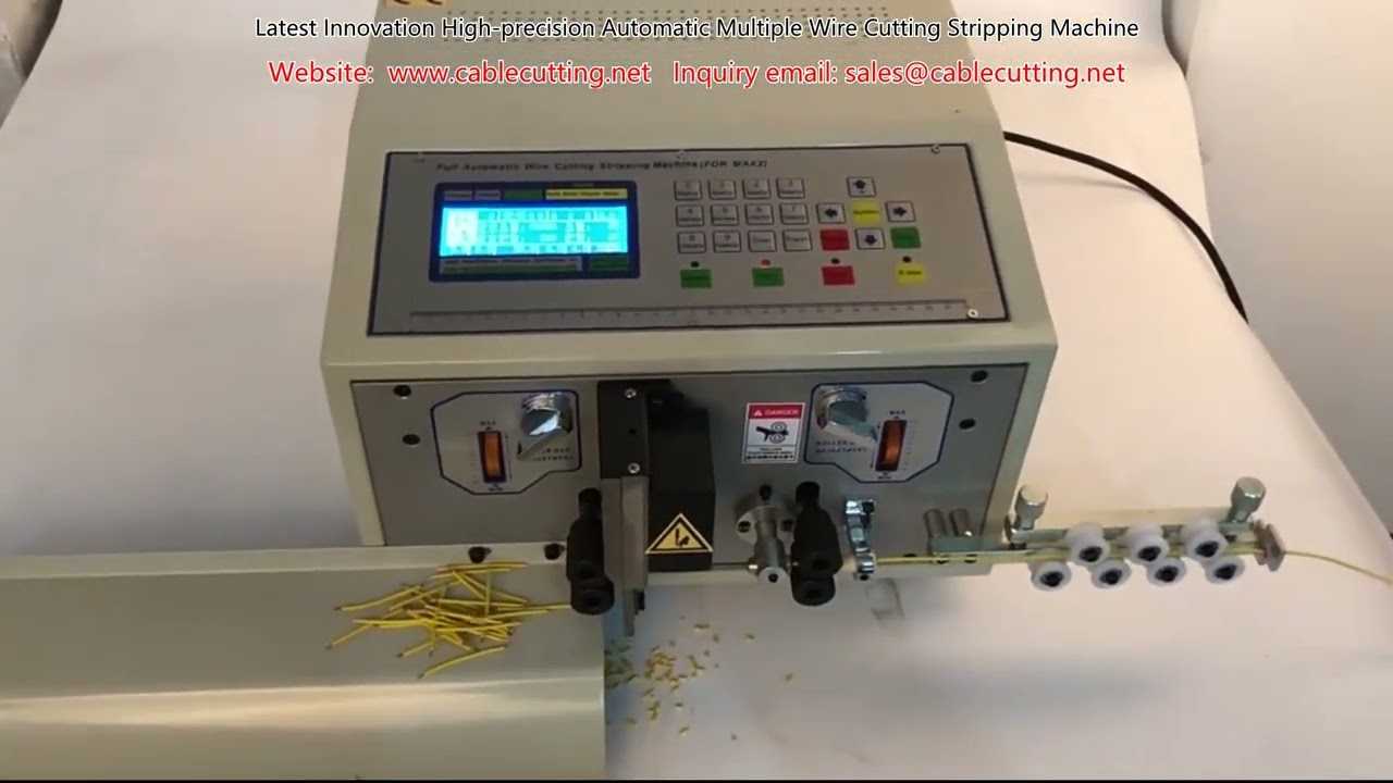 Hoogprecieze automatische draadknipper- en stripmachine voor meerdere draden