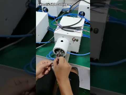 Semi-automatische draadstrip- en twistmachine voor productie | Draadstripmachine
