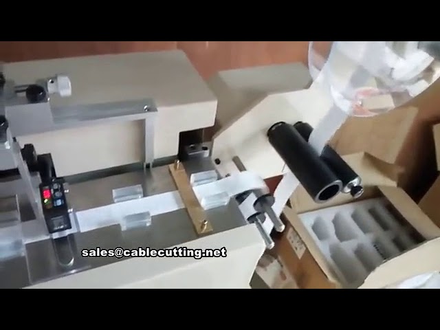 Hogesnelheid automatische labeltape snijmachine – 300 stuks per minuut