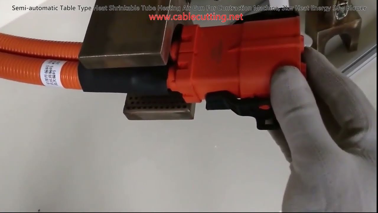 Semi-automatisch tafelmodel heteluchtpistool voor krimpfoliebuizen - 3 kW krimpmachine