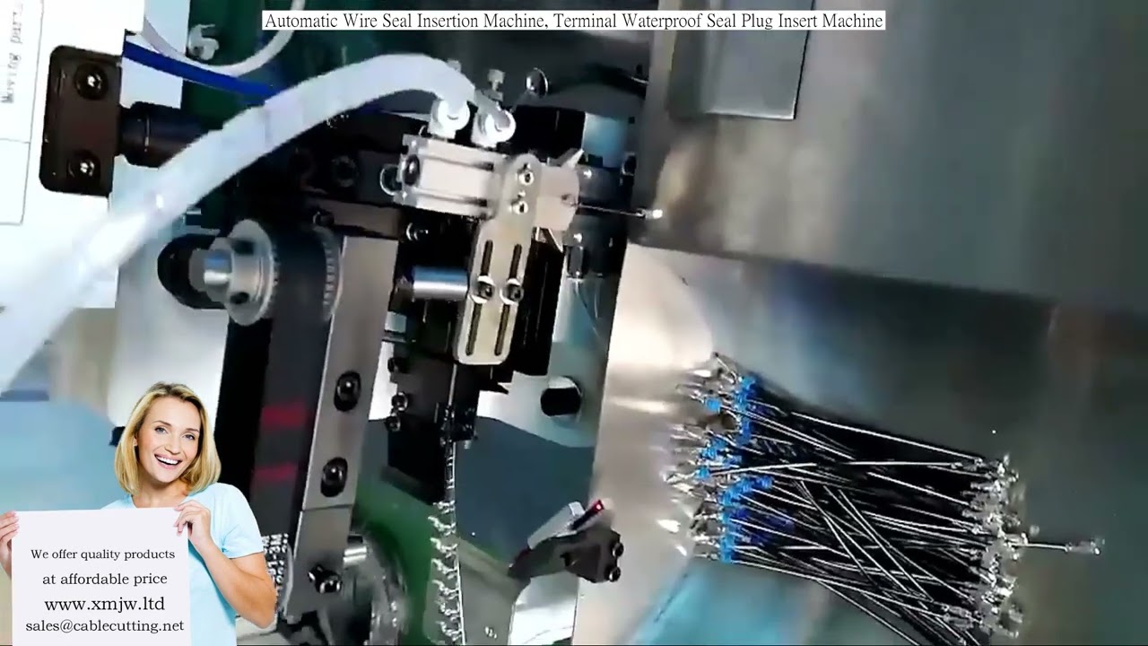 Automatische machine voor inbrengen van draadafdichtingen & waterdichte terminalpluggen