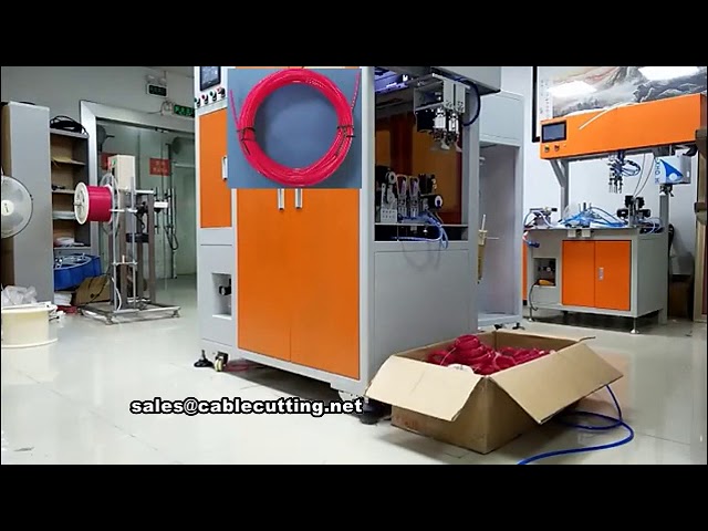 Fully Automatic Cable Wire Winding and Binding Machine with Twist Ties