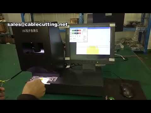 Ribbonkabel kleurvolgorde detector – automatische kabelsequentietester voor industriële machines
