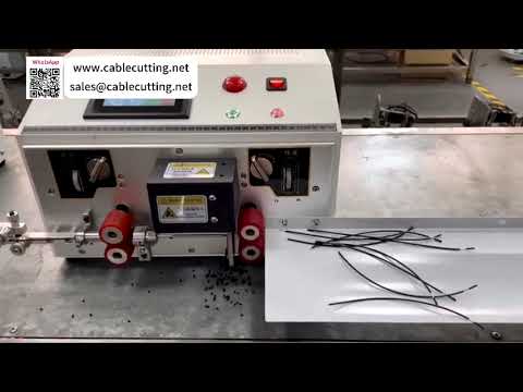Touchscreen computergestuurde kabelafsnijmachine voor 10 mm² draad – links of rechts uitvoer