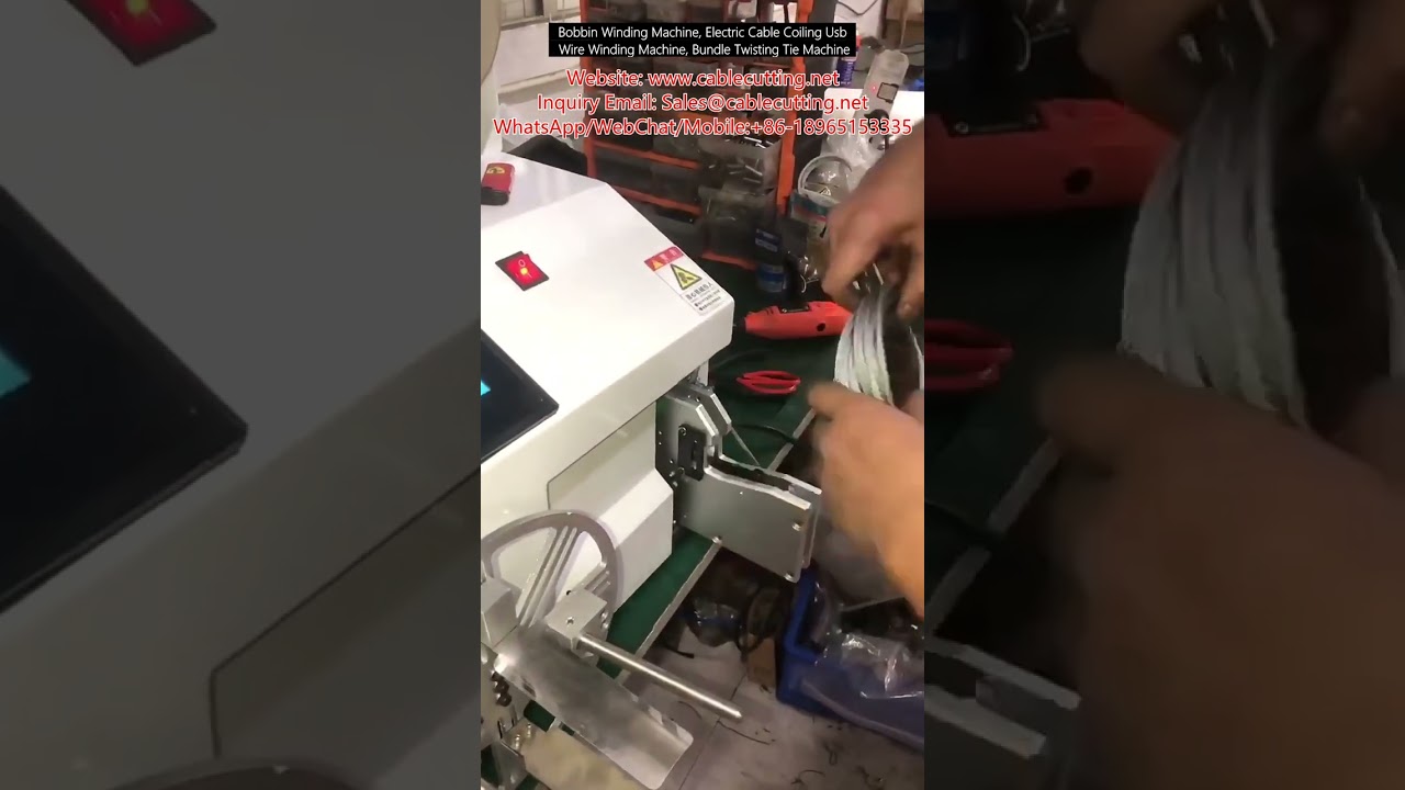 Spoelwikkelmachine – Elektrische kabelopwikkelaar, USB-draadwikkelmachine en bundel twistbindmachine