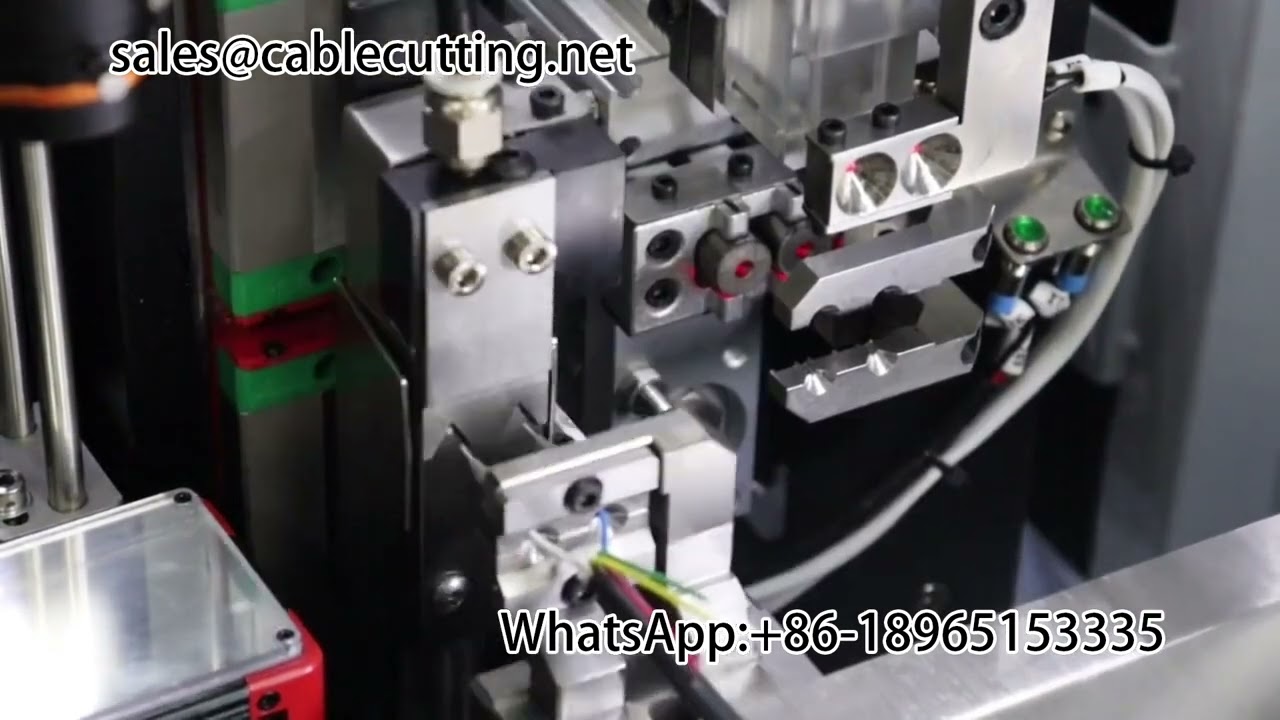 Dubbele draad waterdichte plug stripmachine met CCD visuele inspectie - Automatisch krimpen