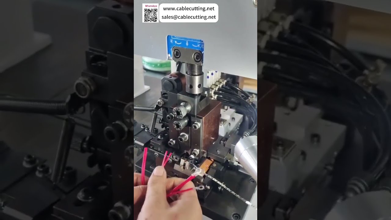 Horizontale draadstrip- en krimpmachine voor stabiele eenstaps kabelboomassemblage