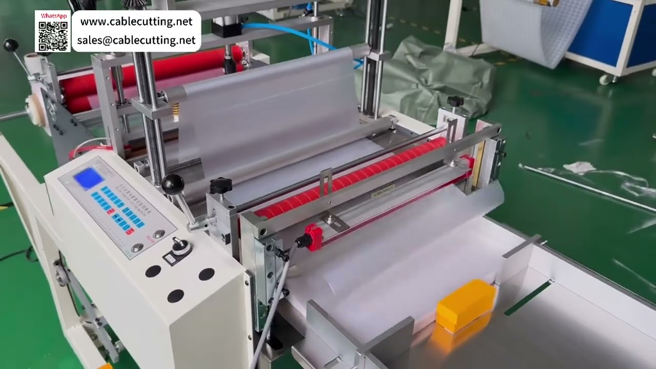 Kleine automatische hitteverzegeling koud snijden zakkenmaakmachine productiebewerkingstool