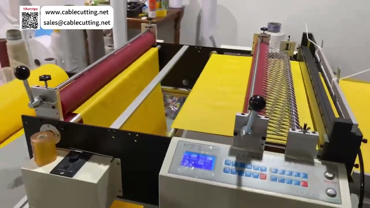 Non-woven stofapparatuur automatische velsnijder fabriekslevering rollenverwerkingssysteem operaties