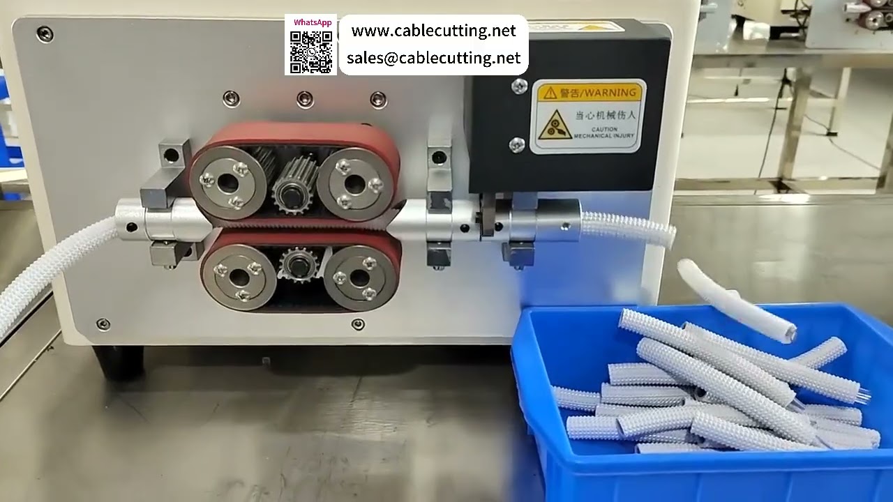 Automatische buis- en slangensnijmachine — ribbelbuis, harde buis en zachte slang