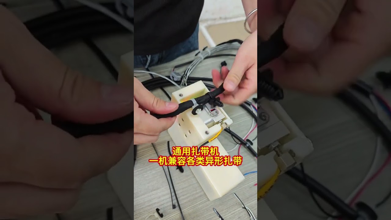 Universele automatische kabelbindmachine — standaard en geprofileerde kabelbinders