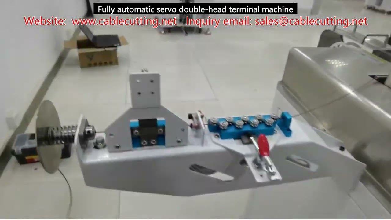Volledig automatische dubbele kops terminalmachine met servomotor – hoge snelheid en precisie