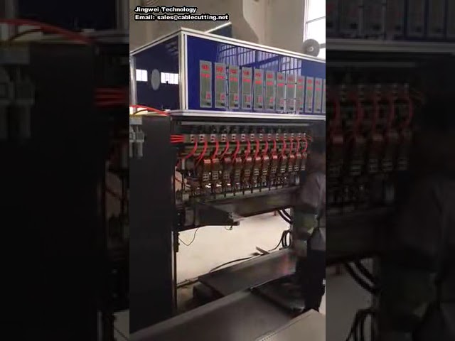 Automatische geïntegreerde machine voor maatvoering, smelting en pershuls van staalkabels