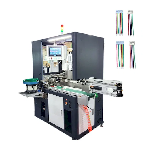 Automatische Draad Krimp- en Huisinvoermachine WPM-5505