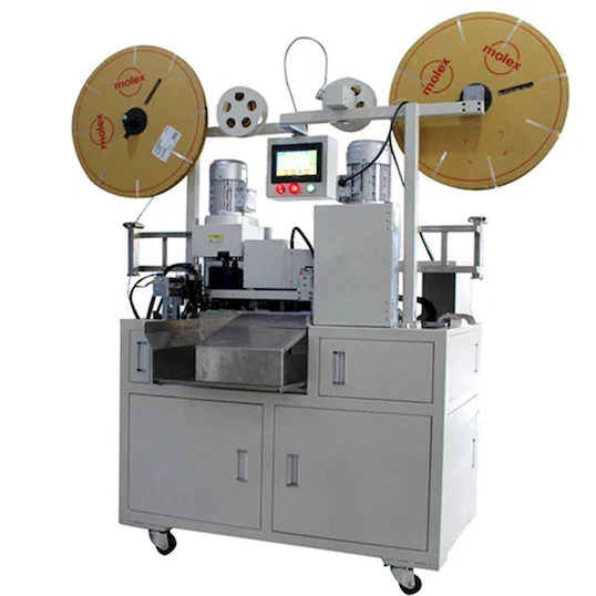 Automatische Vlakkabel Verdeel- en Krimpmachine WPM-FCCM-51